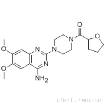 Méthanone, chlorhydrate de [4- (4-amino-6,7-diméthoxy-2-quinazolinyl) -1-pipérazinyl] (tétrahydro-2-furanyl) - CAS 63074-08-8